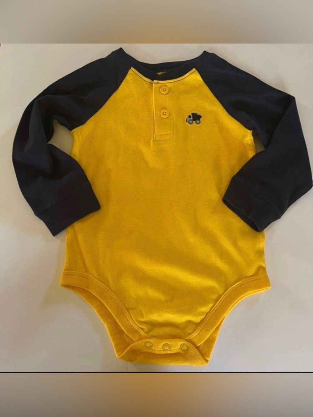 NEW Baby boys 24 months yellow onsie